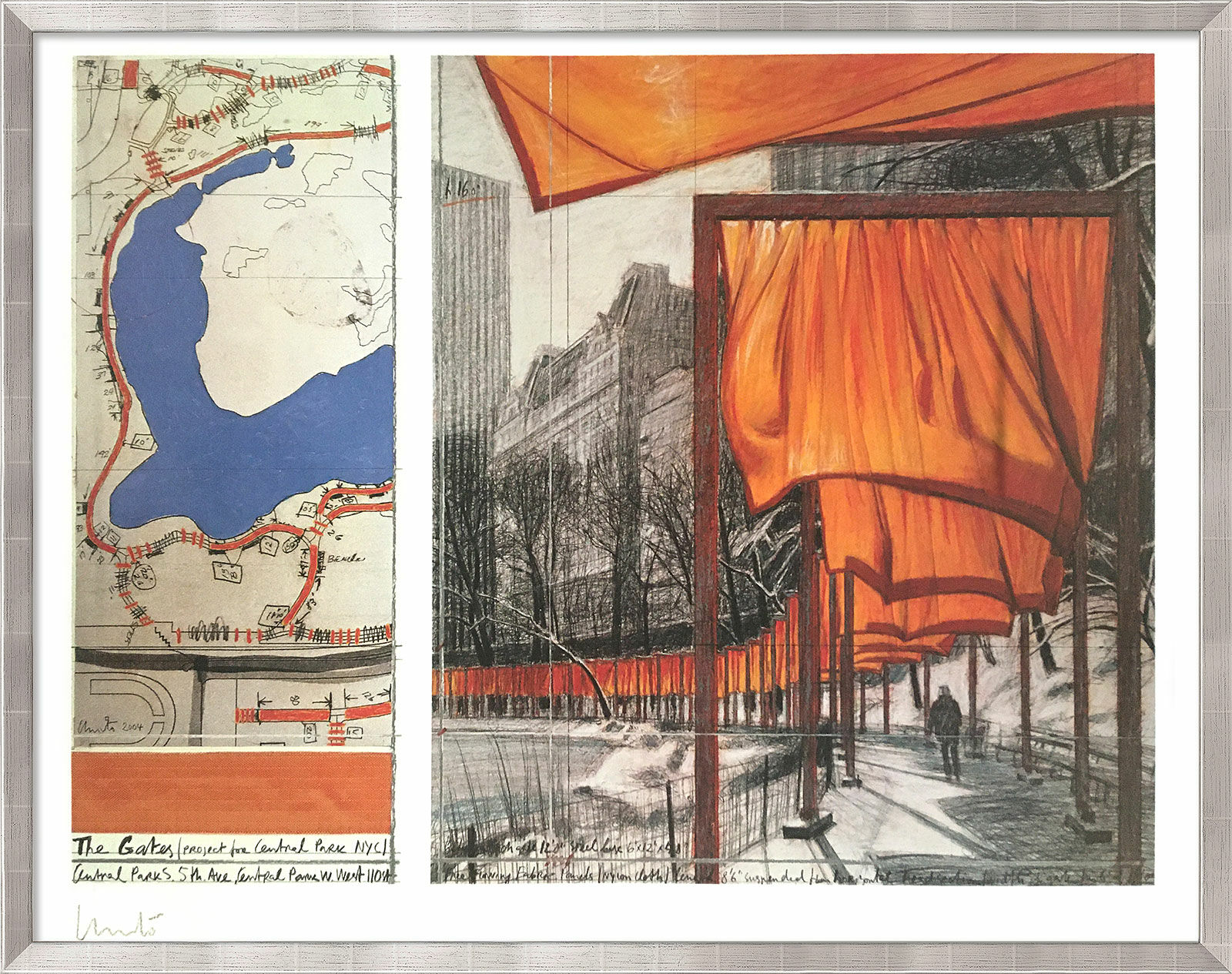 Picture "The Gates XXIII", framed by Christo