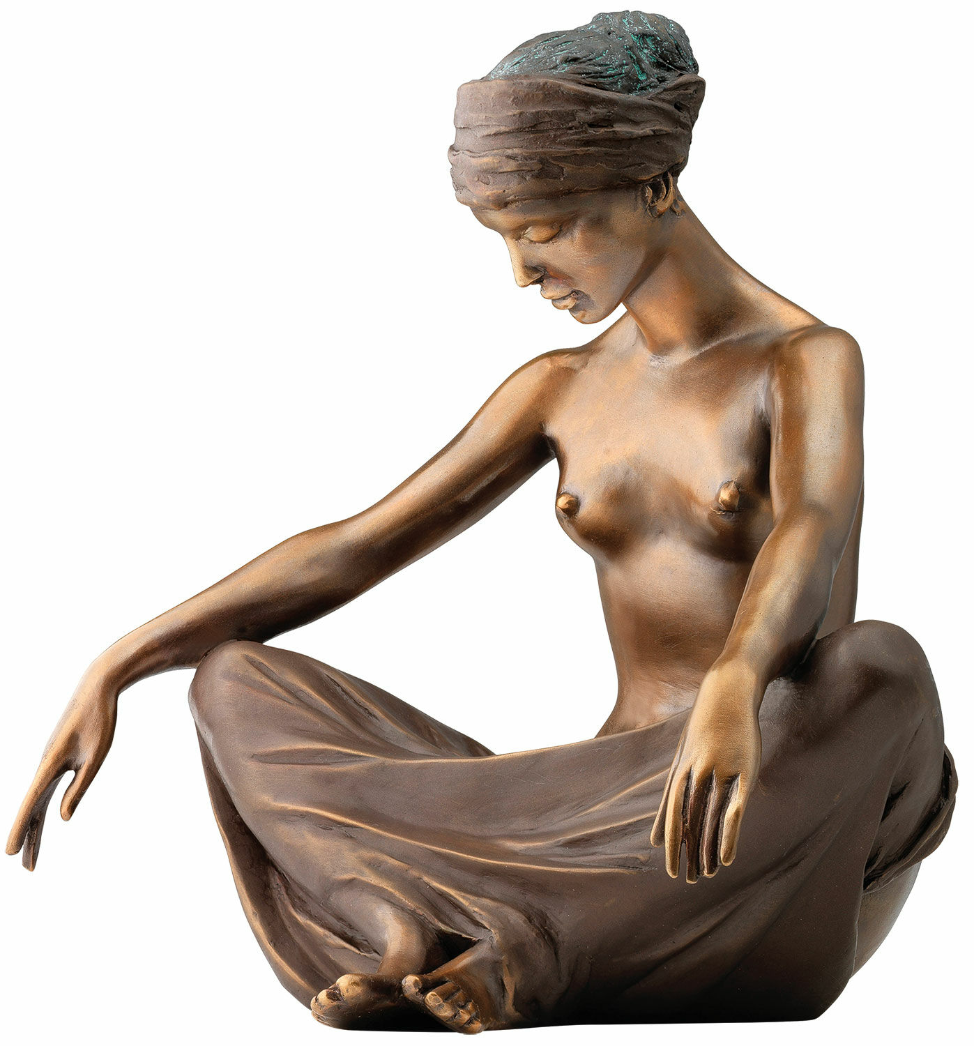 Sculpture "Waves", bronze version by Erwin A. Schinzel