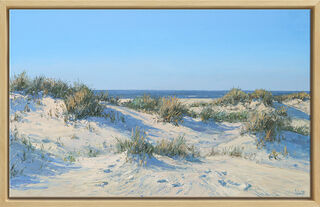 Picture "Dunes Sankt Peter-Ording" (2023) (Original / Unique piece), framed