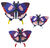 3D-väggobjekt "Swallowtail Butterflies" av återvunnen kartong, DIY, set om 3