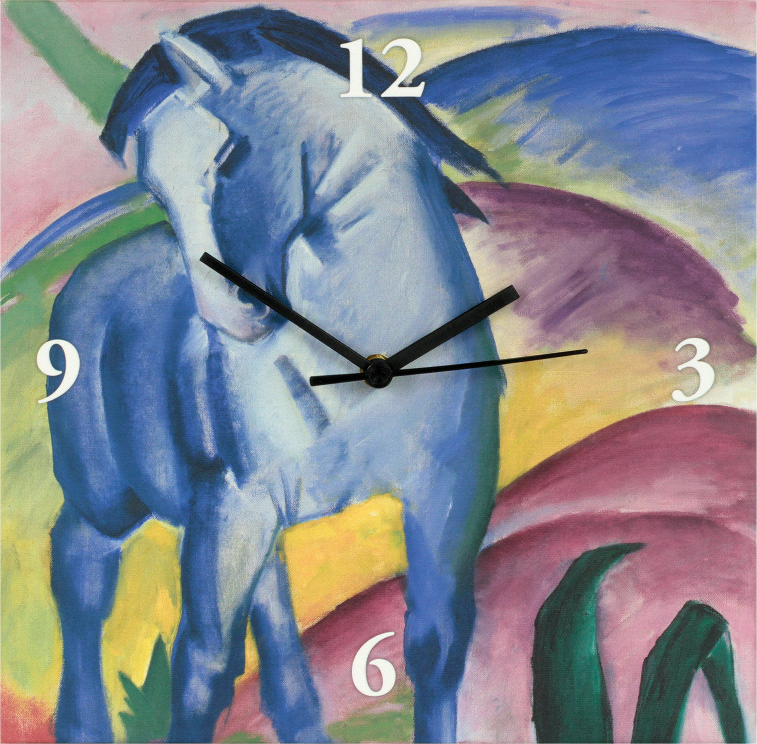 Horloge murale "Cheval bleu I" von Franz Marc