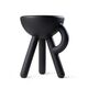 Tavolino "Tubby Stool oceanblack" (per uso interno ed esterno) – progettato da Gerard de Hoop di  Werkwaardig
