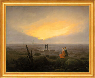 Picture "Moonrise at the Sea" (1821), framed
