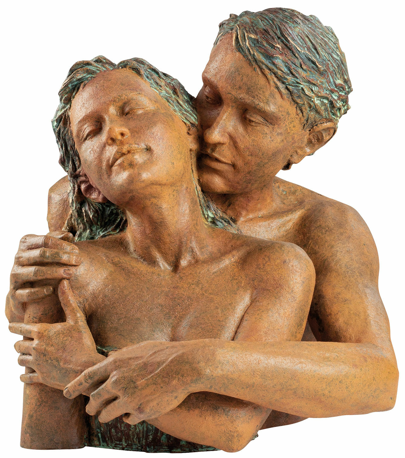 Skulptur "Rückhalt", Kunstguss Steinoptik von Angeles Anglada