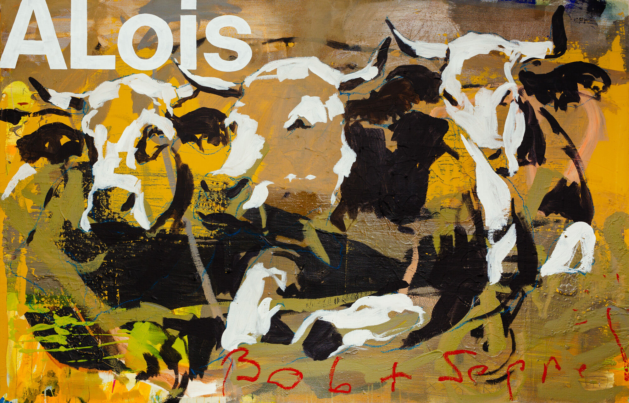 Beeld "Alois, Bob + Seppel" (2020) (Uniek stuk) von Stephan Geisler