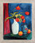Picture "Red Tulips in a White Vase" (1912), framed