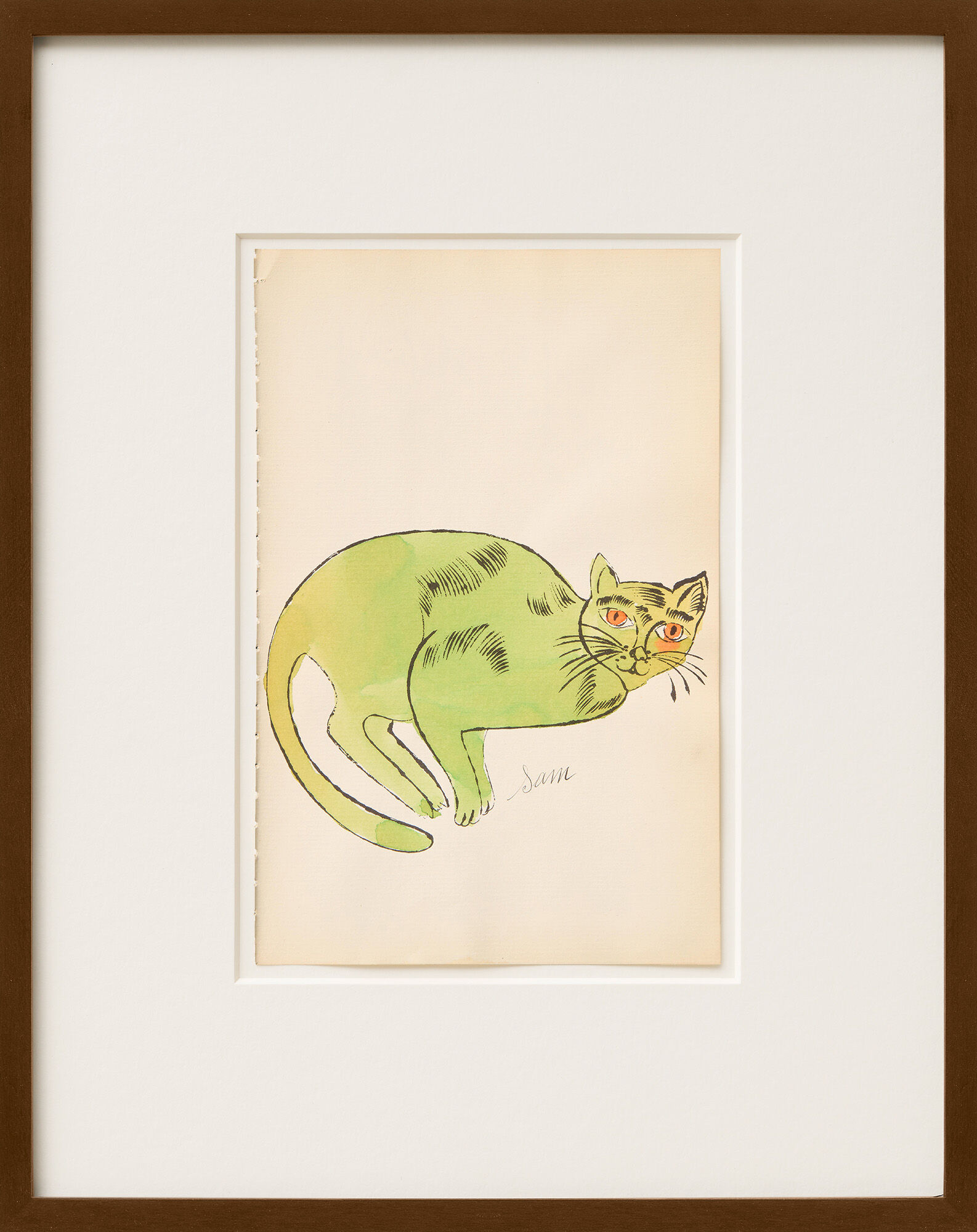 Picture "25 Cats Named Sam and One Blue Pussy (FS IV.67 B)" (1954) (serial unique piece) by Andy Warhol