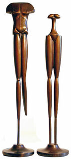 Sculpture pair "Liaison", bronze