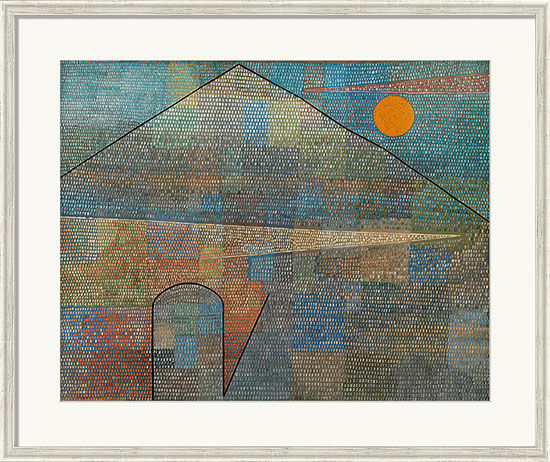 Picture "Ad Parnassum" (1932), framed by Paul Klee