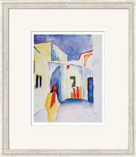 Picture "View into an alley" (1914), framed