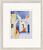 Bild "Blick in eine Gasse" (1914), gerahmt