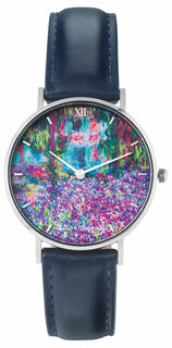 Artist's wristwatch "Monet - Irises in Monet's Garden"