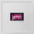 "LOVE YOU" – 3D-bild, inramad