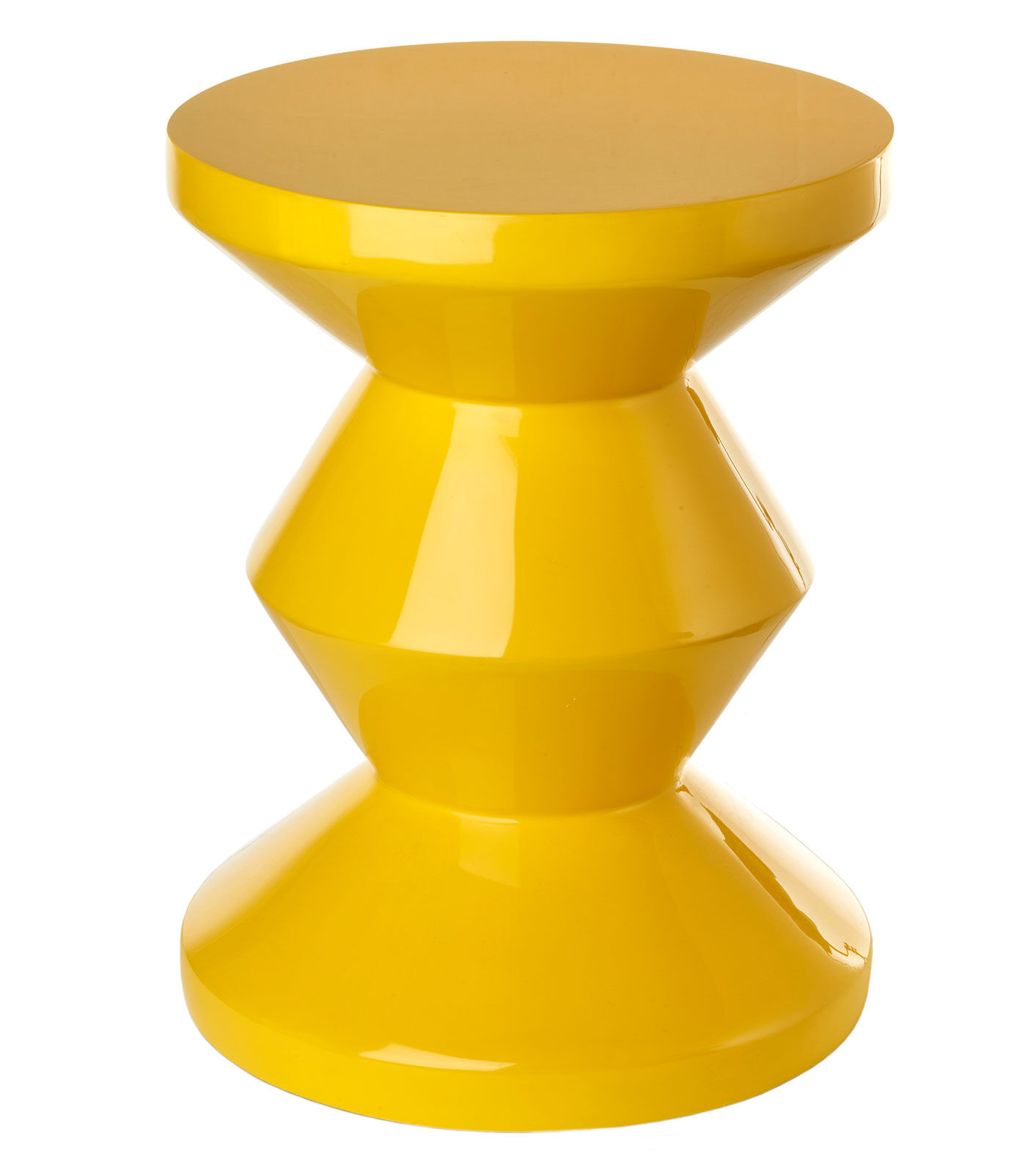 Sgabello / tavolino "Zig Zag Yellow" di Pols Potten
