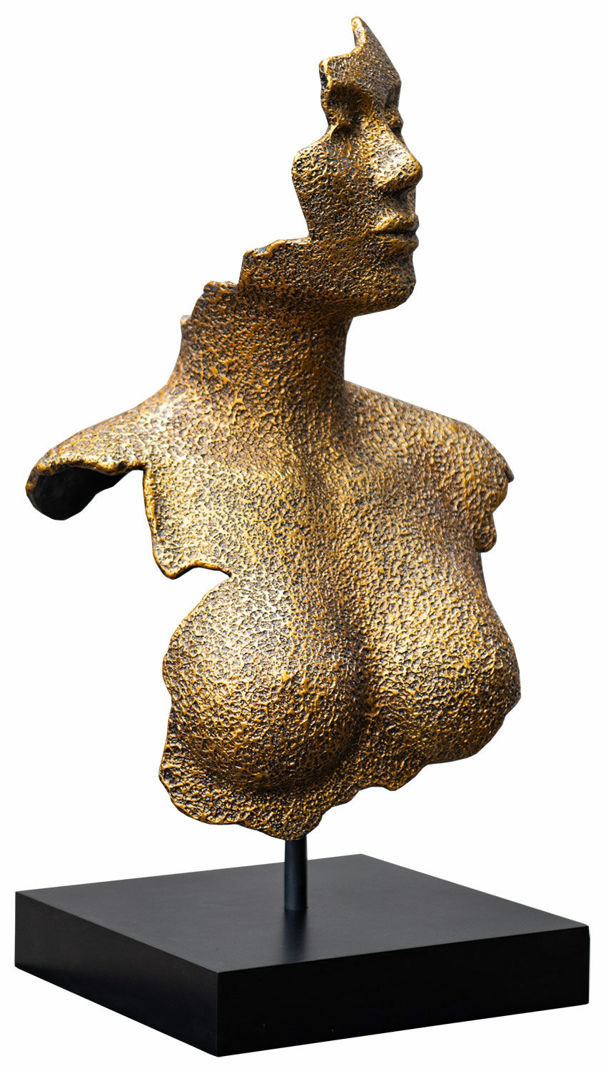 Sculpture "Donna Antique Gold", cast