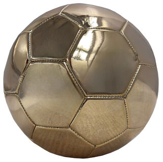 Deko-Objekt "Fußball", Version in Kunstguss Metallic-Gold