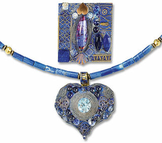 Jewellery set "Hommage à Emilie" - after Gustav Klimt by Petra Waszak