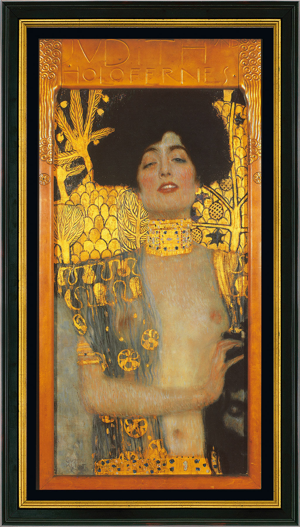 Picture "Judith I" (1901), framed by Gustav Klimt