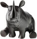 Skulptur "Nashorn", Bronze grau/schwarz von Evert den Hartog