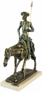 Skulptur "Don Quichotte", Kunstguss Steinoptik