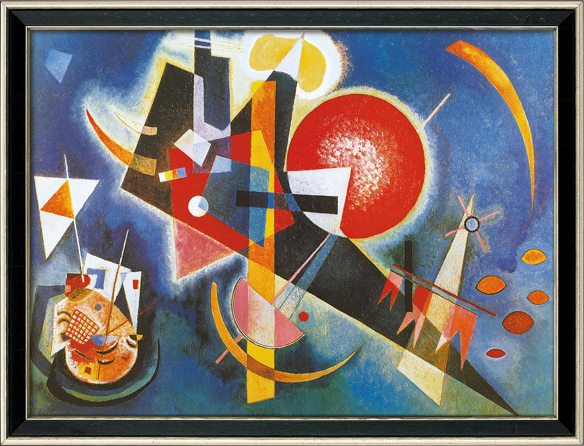 Bild "Im Blau" (1925), gerahmt von Wassily Kandinsky