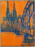 Picture "Cologne Cathedral" (2019) (Original / Unique piece), framed
