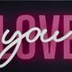 "LOVE YOU" – 3D-bild, inramad av Ralf Birkelbach