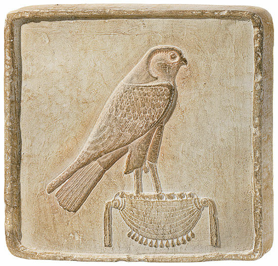 Sandstein-Relief "Gold-Horus"