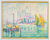 Tableau « La Salute (Venise) » (1906), version avec cadre blanc et doré