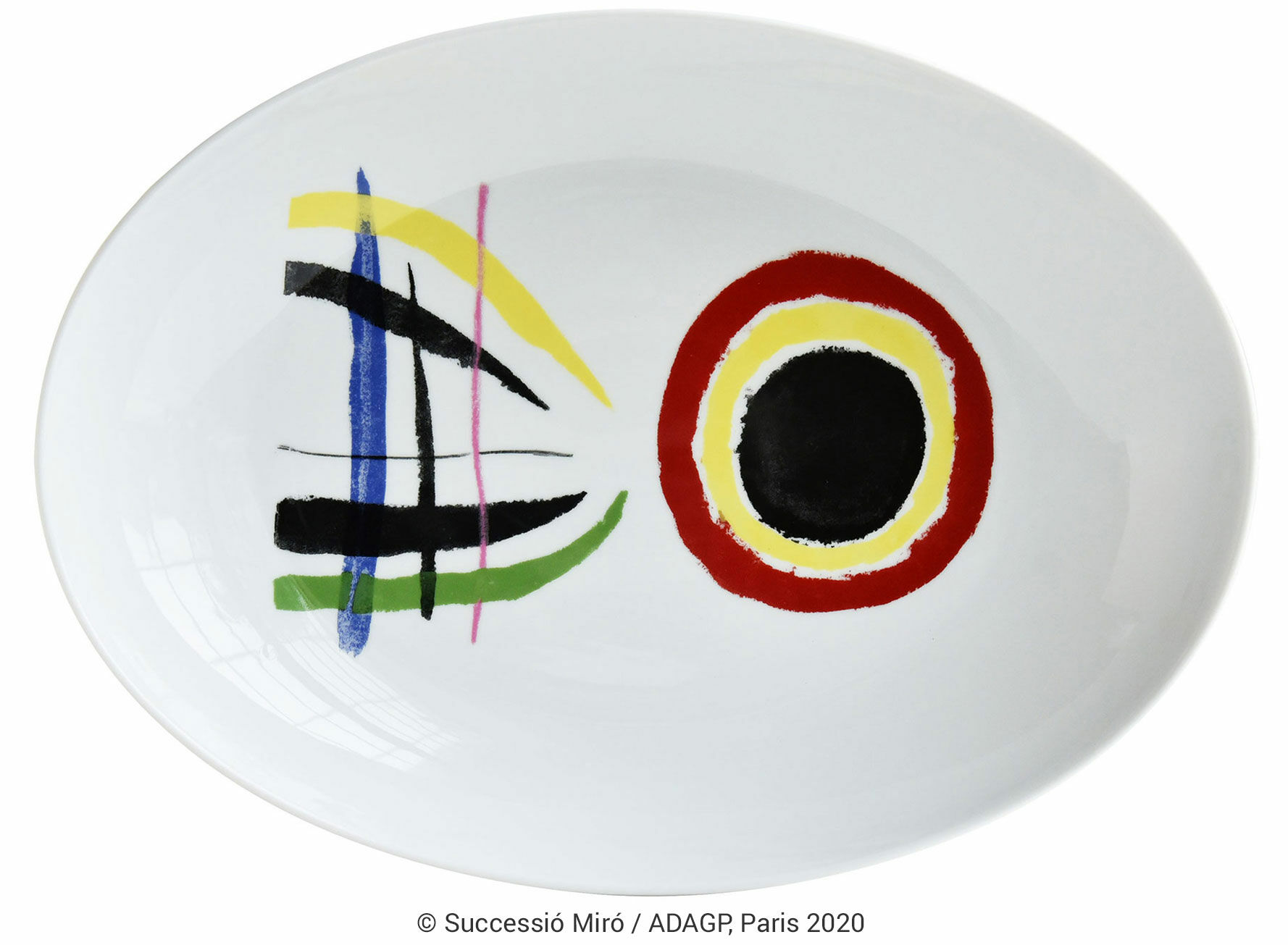 Platte / Schale oval - von Bernardaud von Joan Miró
