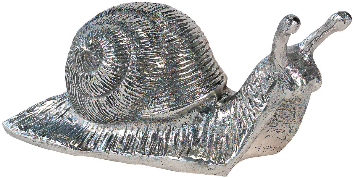 Sculpture « Avantgarde Snail » (2016), version argentée de Ottmar Hörl