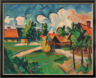 Picture "Evening Clouds" (1922), framed