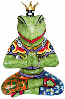 Sculpture "Yoga Frog Baba", cast