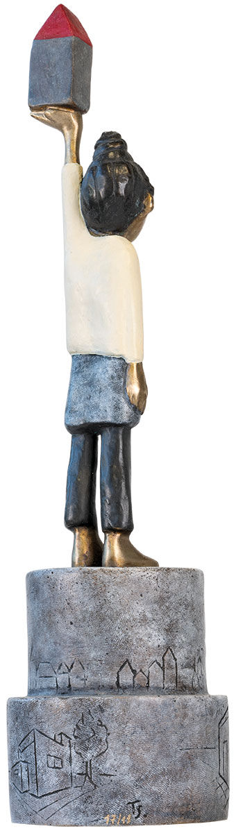 Sculpture "Architect" (2020), bronze de Tamara Suhr