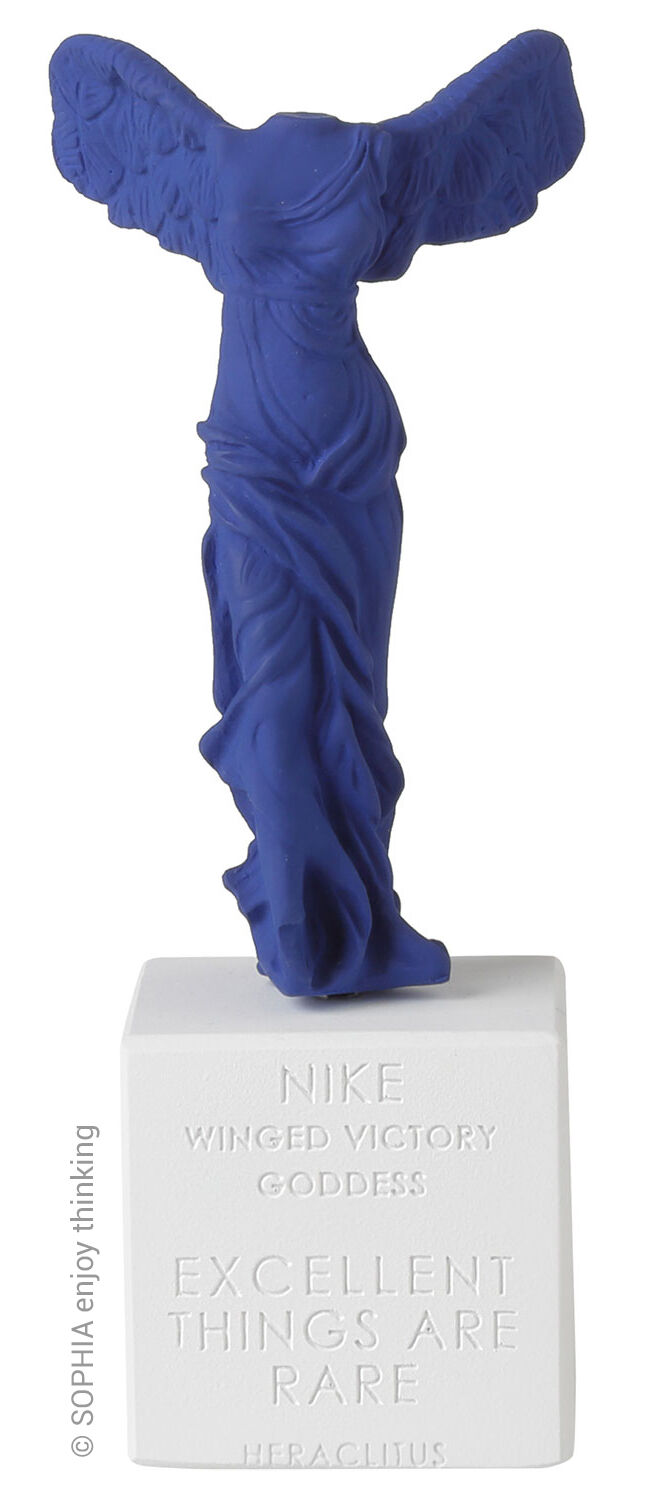 Skulptur "Nike von Samothrake blau" von SOPHIA enjoy thinking