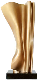 Scultura "Folding 1" (2019), bronzo di Kuno Vollet