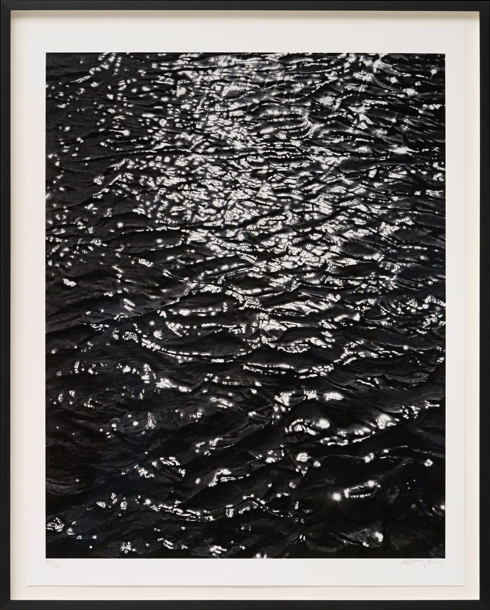 Tableau "Untitled (Rippling Water)" (2016) de Robert Longo