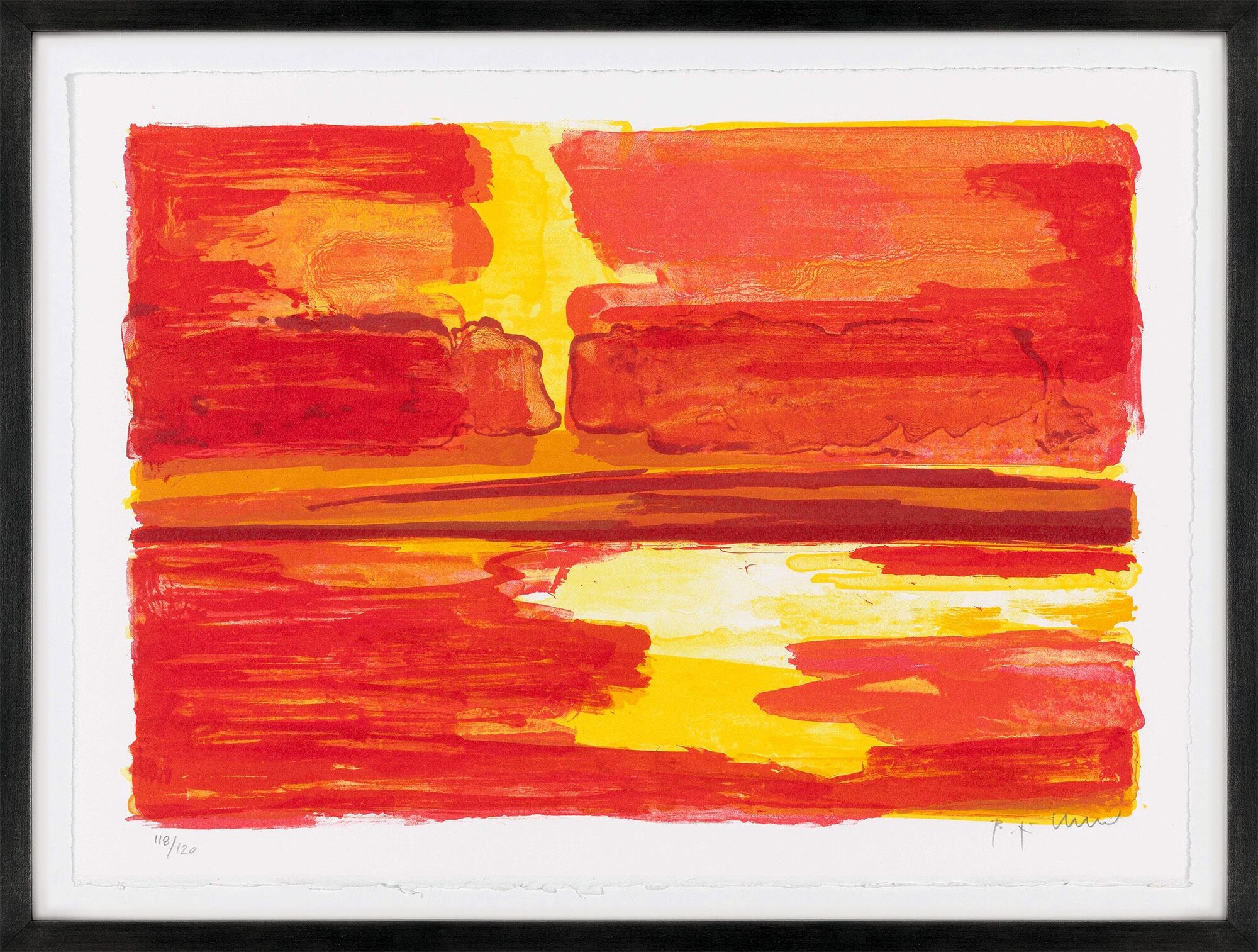 Set van 4 schilderijen „Namibian Suite“ (2002) van Bernd Zimmer