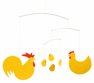 Ceiling mobile "Easter Chicks"