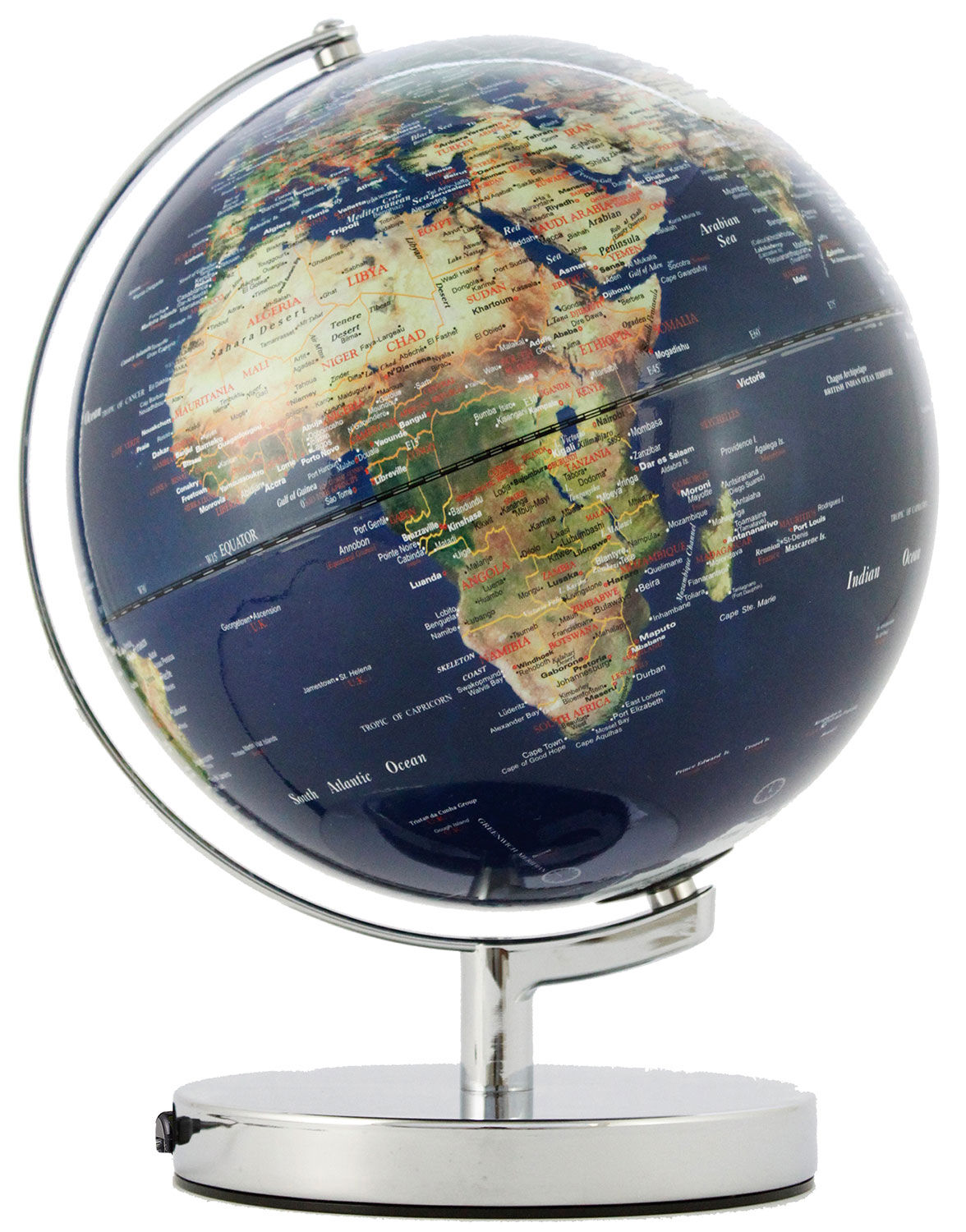 Podświetlany globus "Terra Physical"