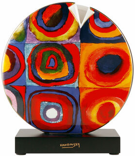 Doppelseitige Porzellanvase "Farbstudie / Farbstudie Quadrate" von Wassily Kandinsky