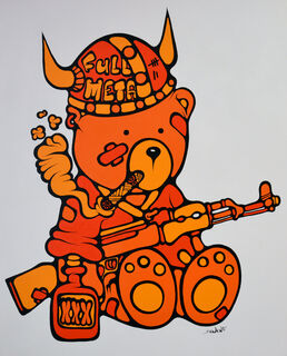 Picture "Max the Teddy Bear ♯17" (2015) (Unique piece) by Ewen Gur