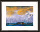 Obraz "Hallig", wersja oprawiona w czarno-srebrną ramę autorstwa Emil Nolde