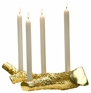 Candlestick "Branch Shiny Brass" (without candles)