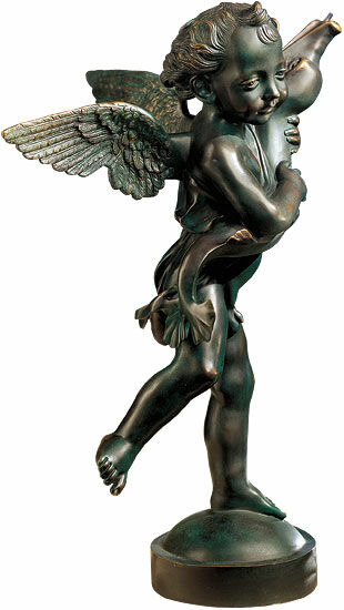 Sculpture "Putto with Dolphin", bronze by Andrea del Verrocchio