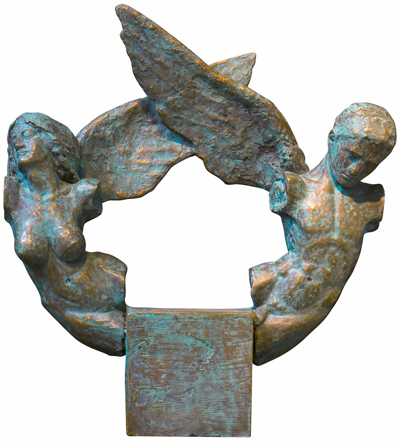 Skulptur "Ein Paar", Bronze von Manfred Reinhart