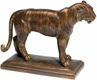 Skulptur "Tiger", Version in Steinguss