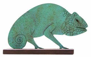 Sculpture "Chameleon", metal casting