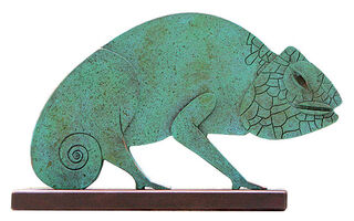 Scultura "Camaleonte", fusione di metallo