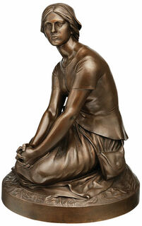 Sculpture "Joan of Arc" (c. 1880), bronze version by Henri Michel Chapu